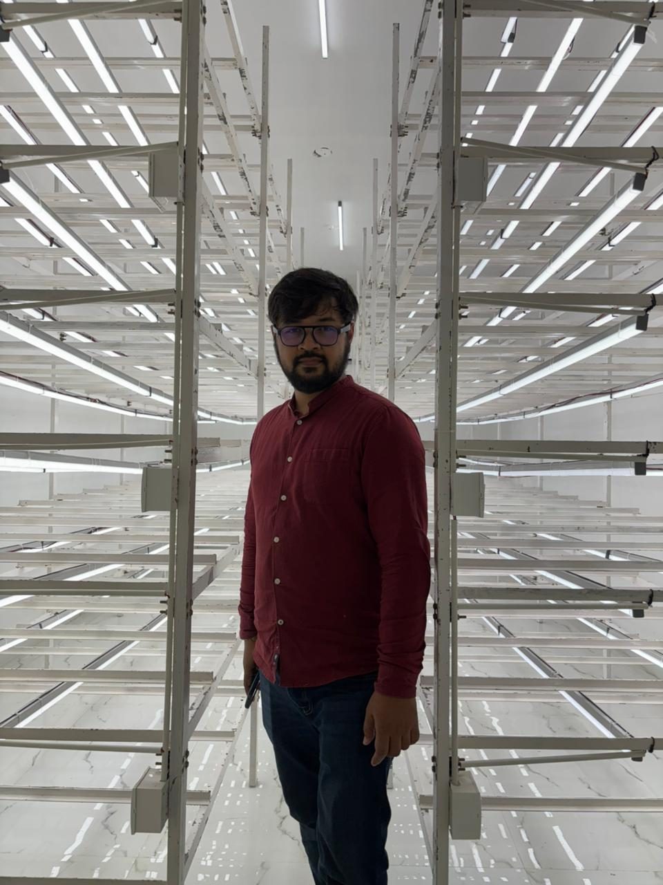LED-lit cultivation racks